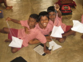 Schüler im Internat Mukti in Anglakuduru